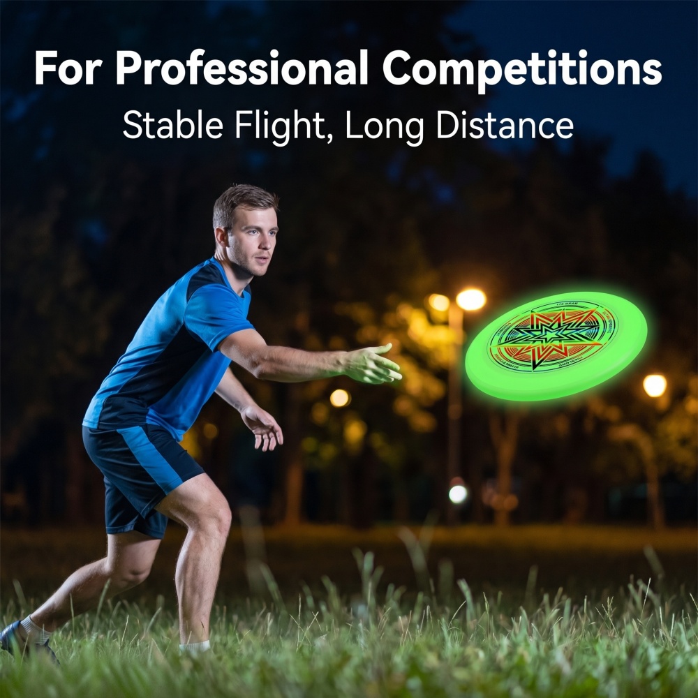 Frisbee Freestyle Disc - Frisbee que brilha no escuro, 175g,