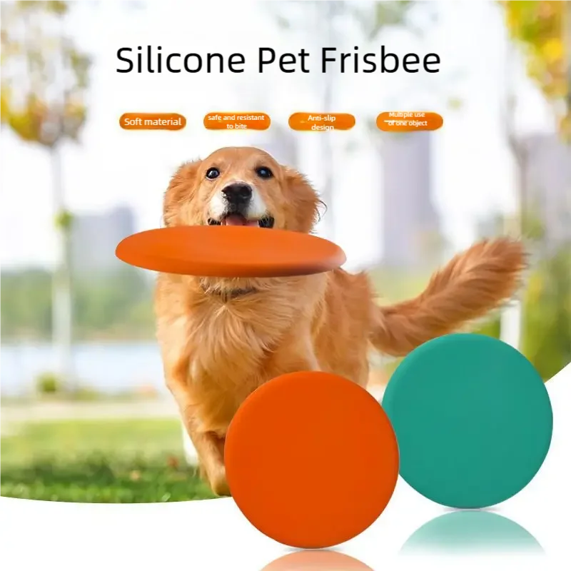Frisbee Freestyle Disc - Frisbee de silicone divertido para animais