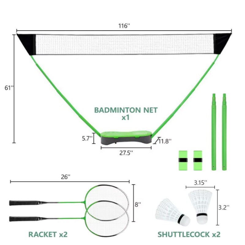 Conjunto portátil de esportes  - Badminton Set Garden avaliação e preço