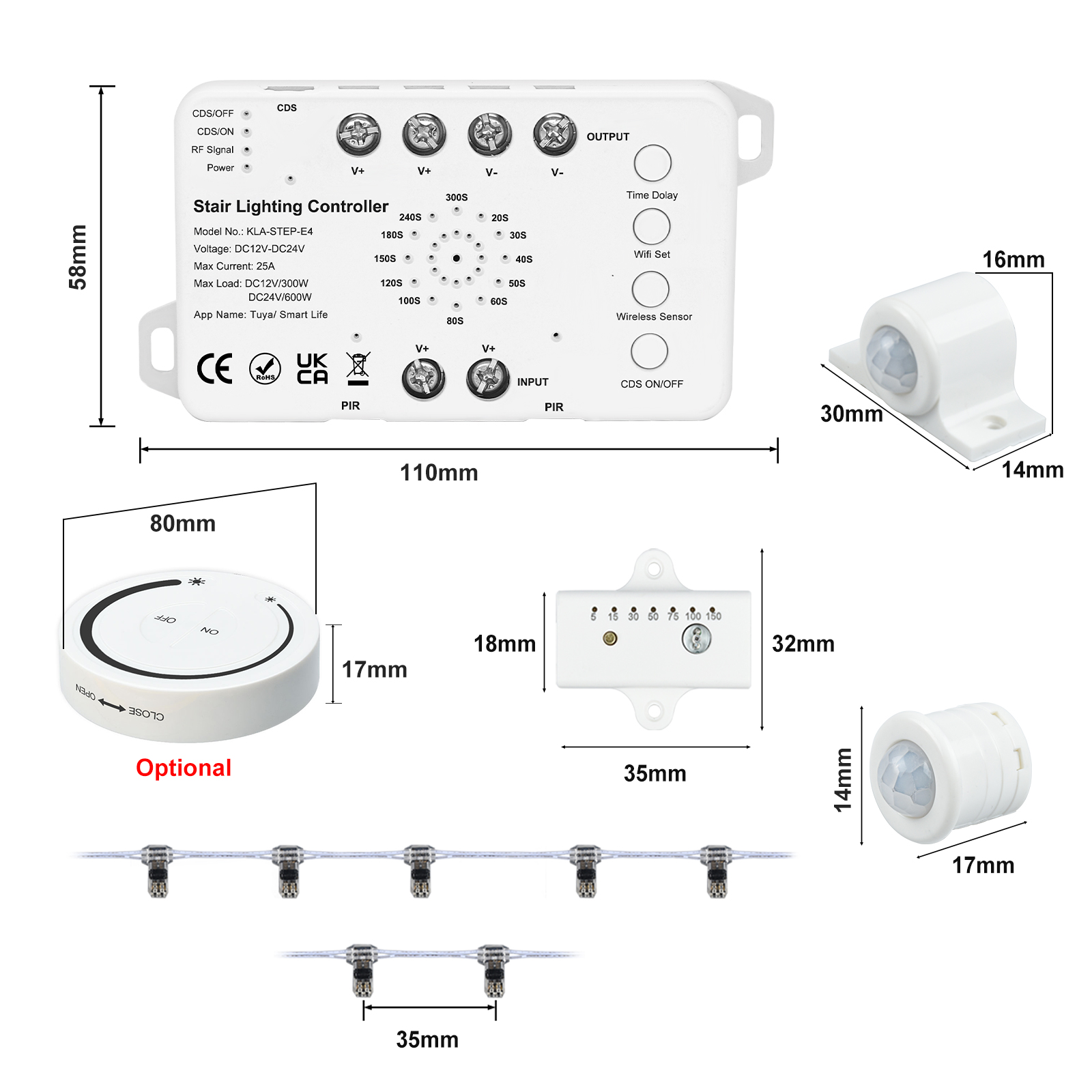 5-30 passos novo tuya wifi esc - Ladder Toss Set avaliação e preço