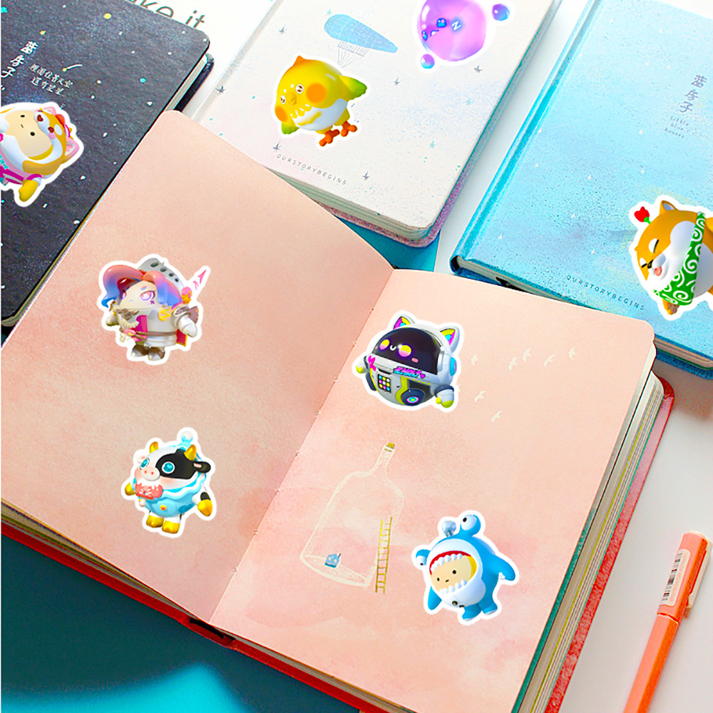 50 Adesivos Kawaii Eggy Party  - Party Games Eggy avaliação e preço
