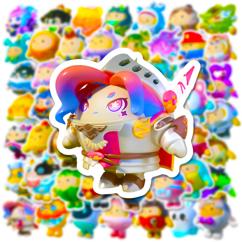 50 Adesivos Kawaii Eggy Party  - Party Games Eggy avaliação e preço