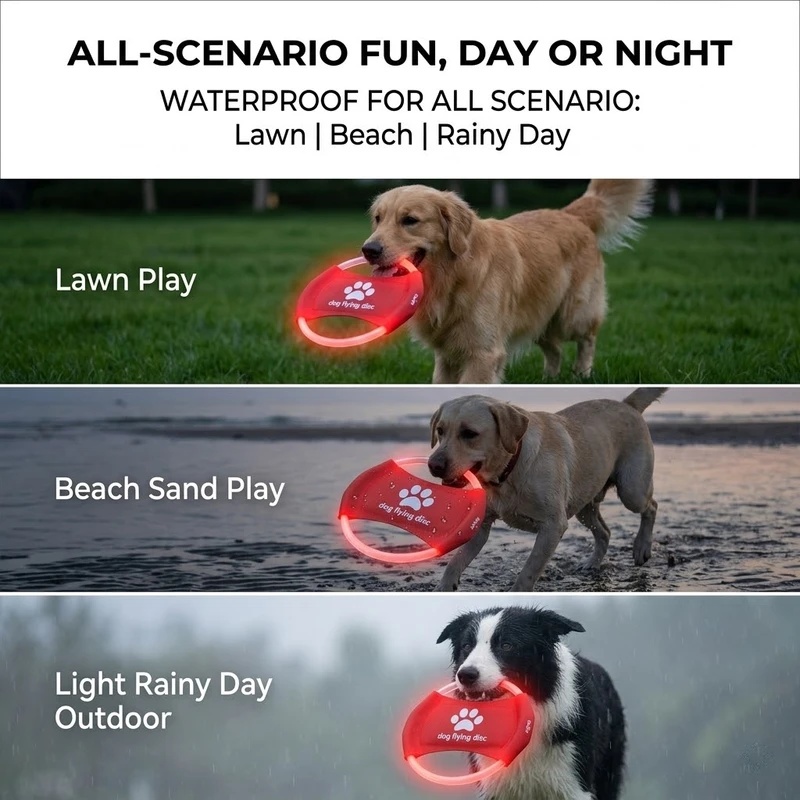 Disco Voador LED para Cães, Re - Frisbee Freestyle Disc avaliação e preço